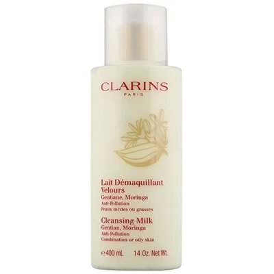 Clarins Cleansing Milk Anti Pollution Combination Or Oily Skin 400ml / 14oz