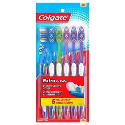Colgate® Colgate Extra Clean Toothbrushes 6 Soft Brushes