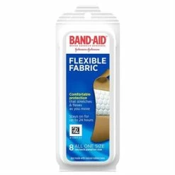 Johnson & Johnson Johnson Johnson Band Aid Flexible Fabric All One Size 8 Count