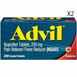 Advil® Advil PM Pain Reliever Nighttime SleepAid 120 Coated Caplets 2 Packs