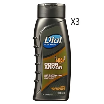 Dial® Dial For Men 24 Hour Odor Armor Body Wash 3 Packs