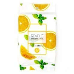 Revele Mandarin Basil Makeup Remover Wipes 30 Sheets